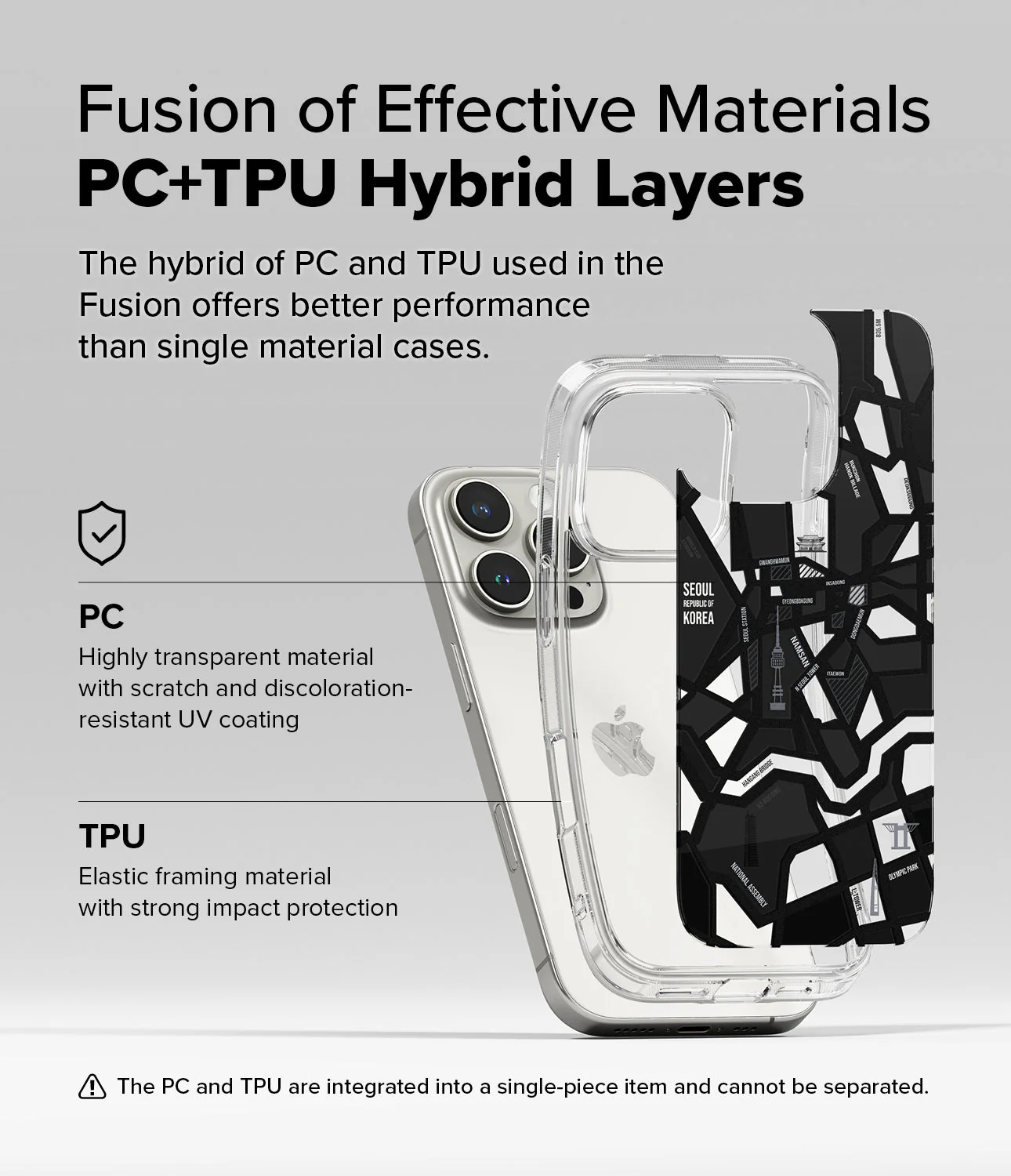 FUSION DESIGN SEOUL MAP BLACK - 16 Pro Max