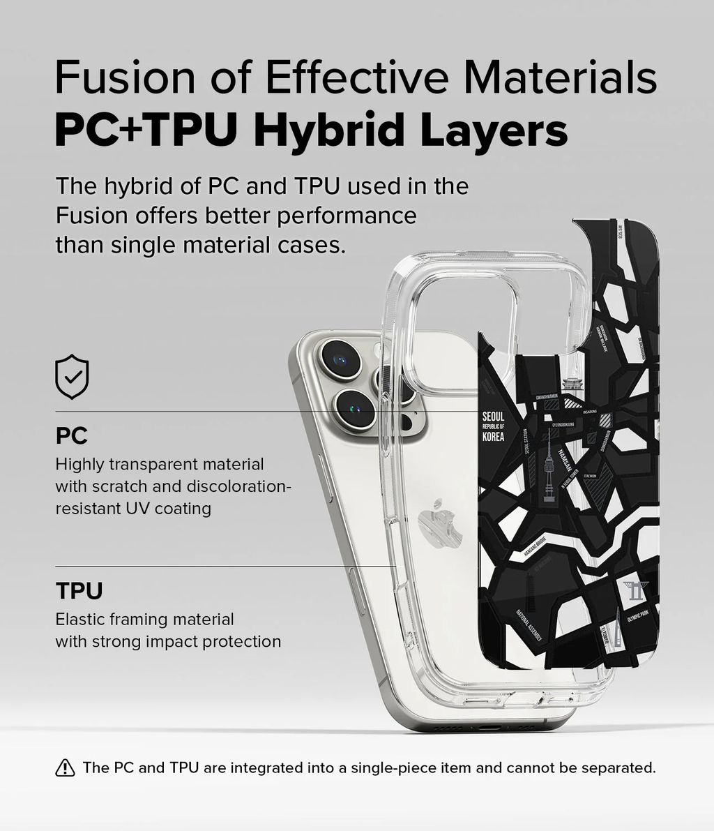FUSION DESIGN SEOUL MAP BLACK - 16 Pro Max