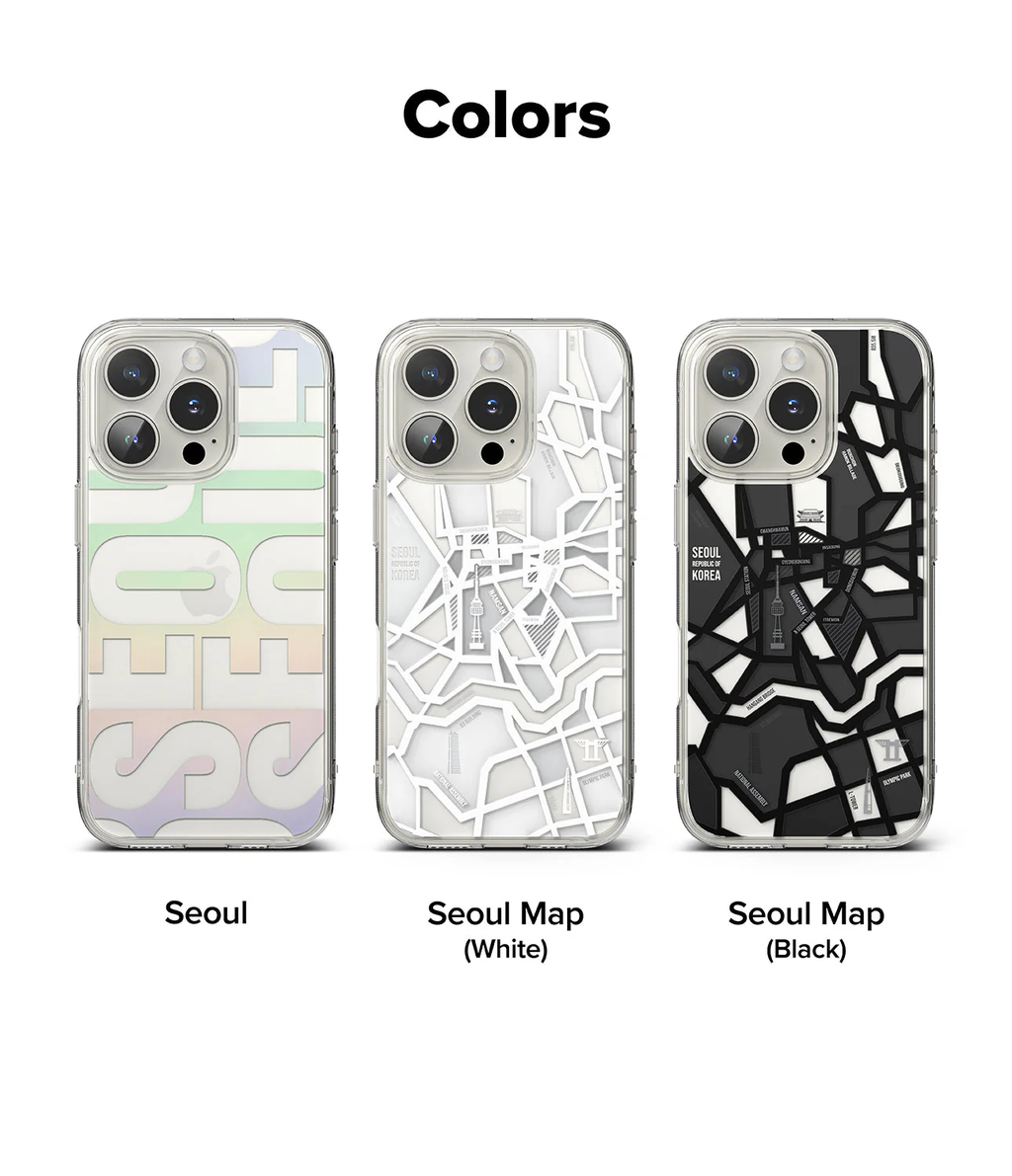 FUSION DESIGN SEOUL MAP BLACK - 16 Pro Max