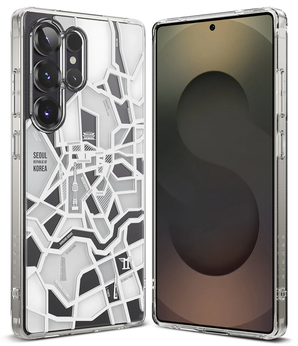 FUSION DESIGN SEOUL MAP WHITE - S25 Ultra